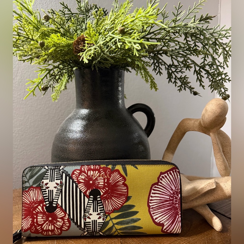 Furla Babylon Zebra Zip Wallet